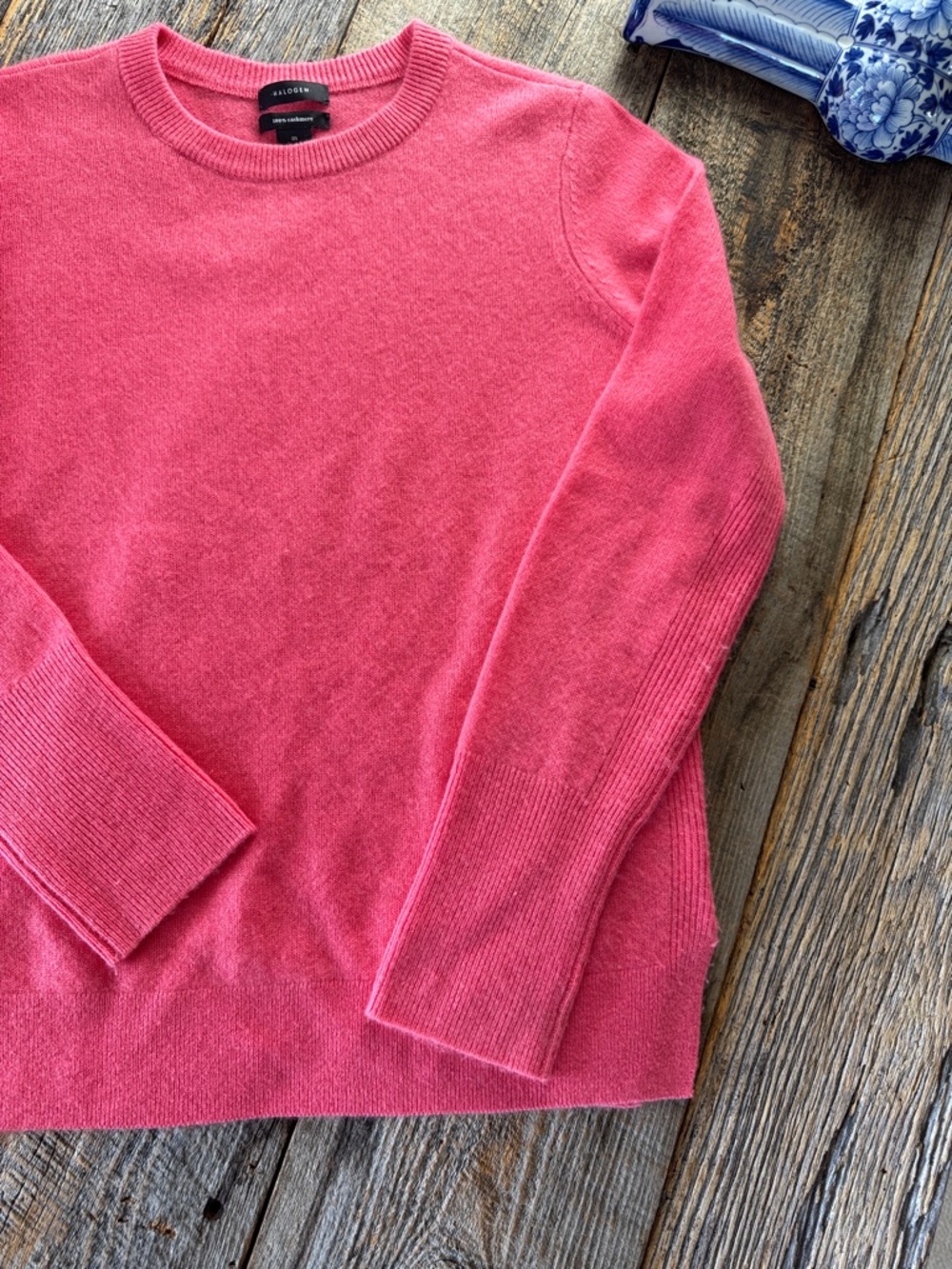 Halogen Cashmere Crewneck
Sweater Pullover Knit Watermelon Red-Pink Size Medium - Picture 5 of 10